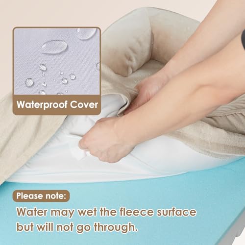 Orthopedic XXL Dog Bed (Beige / 46.0"l X 35.0"w X 7.5"th)