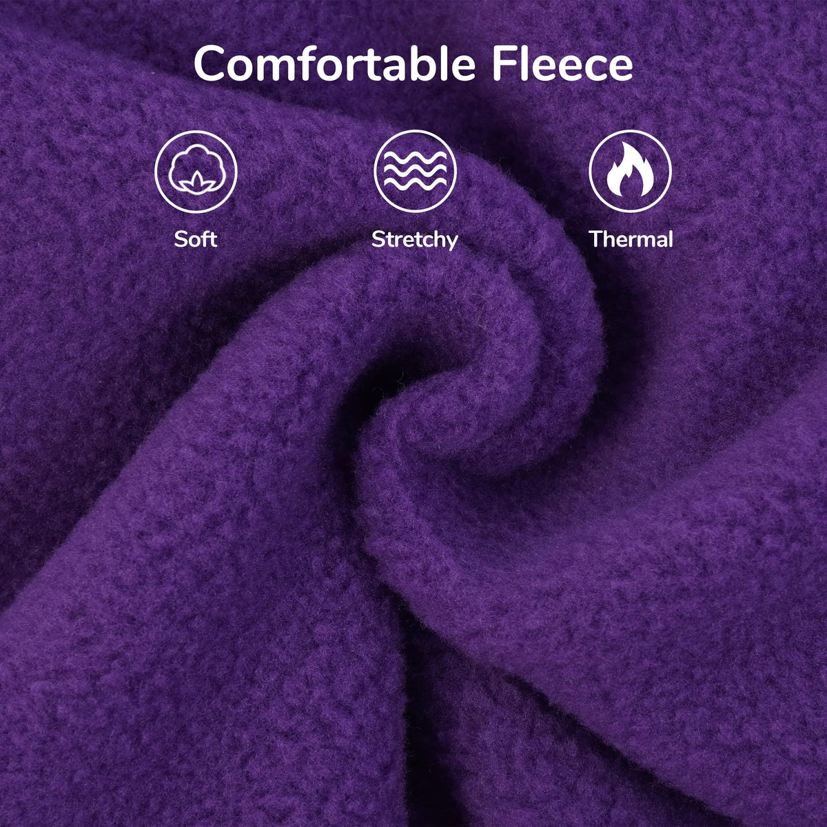 Warm Fleece Cat Coat (X-Large / Purple)