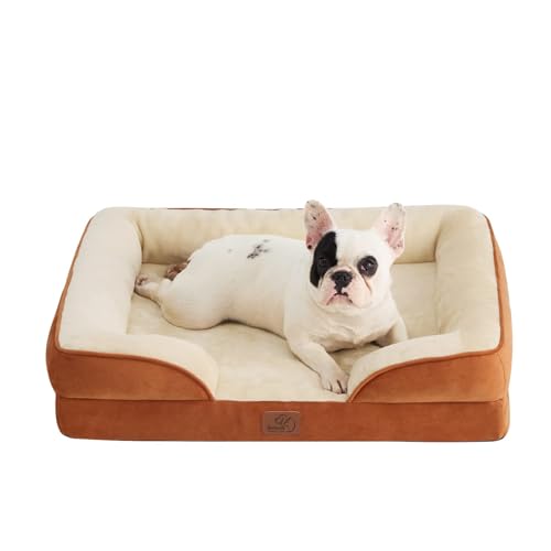 Orthopedic Dog Bed Medium Size Dogs (Ember Clay / 28"l X 23"w X 6.5"th)