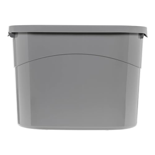 Large Cat Litter Box with High Sides (Grey / Top Entry)