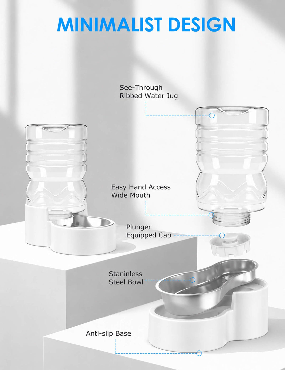 1.3 Gal Gravity Dog Water Dispenser (1.3 Gal (5L))