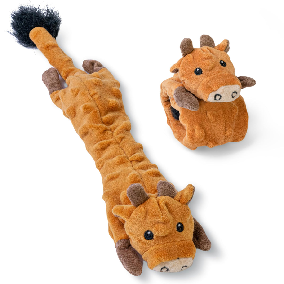 Dog Squeaky Toys Pack (Medium / Bubble Plush-Cow)