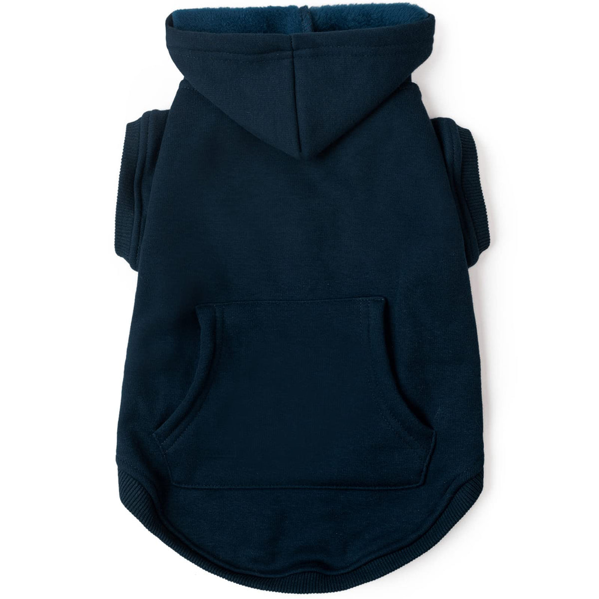Dog Hoodie Fleece Dog Clothes Warm Sweater with Hat for Medium Large Dogs Cat Hooded Shirt Kitten Pet Basic Sweatshirt with Pocket Doggie Soft Winter Coat Apparel (4XL-(35~55lb) | Chest(~31") / Blue)