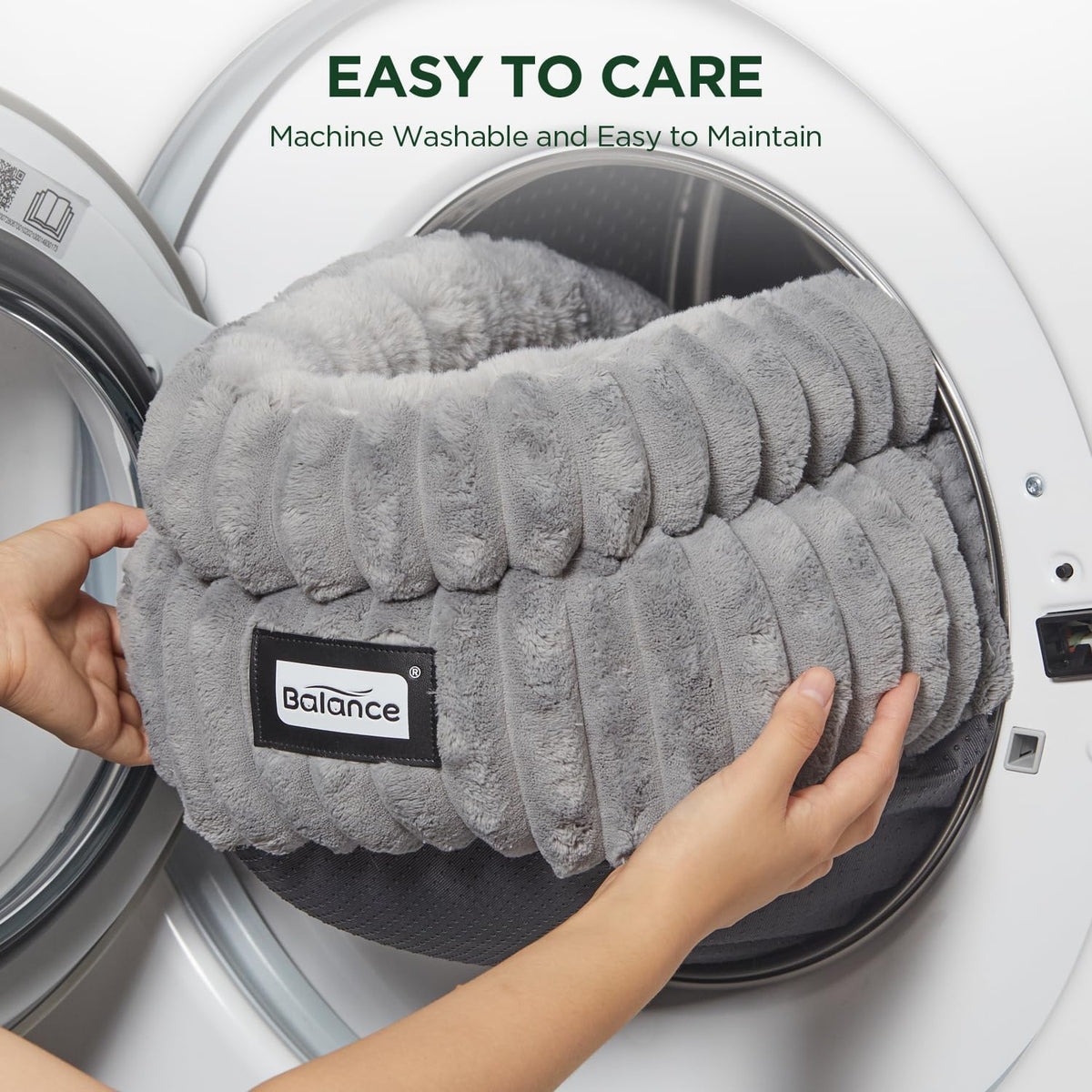 Cat Bed Kitten Bed (24.0"L x 24.0"W x 9"Th / Grey)