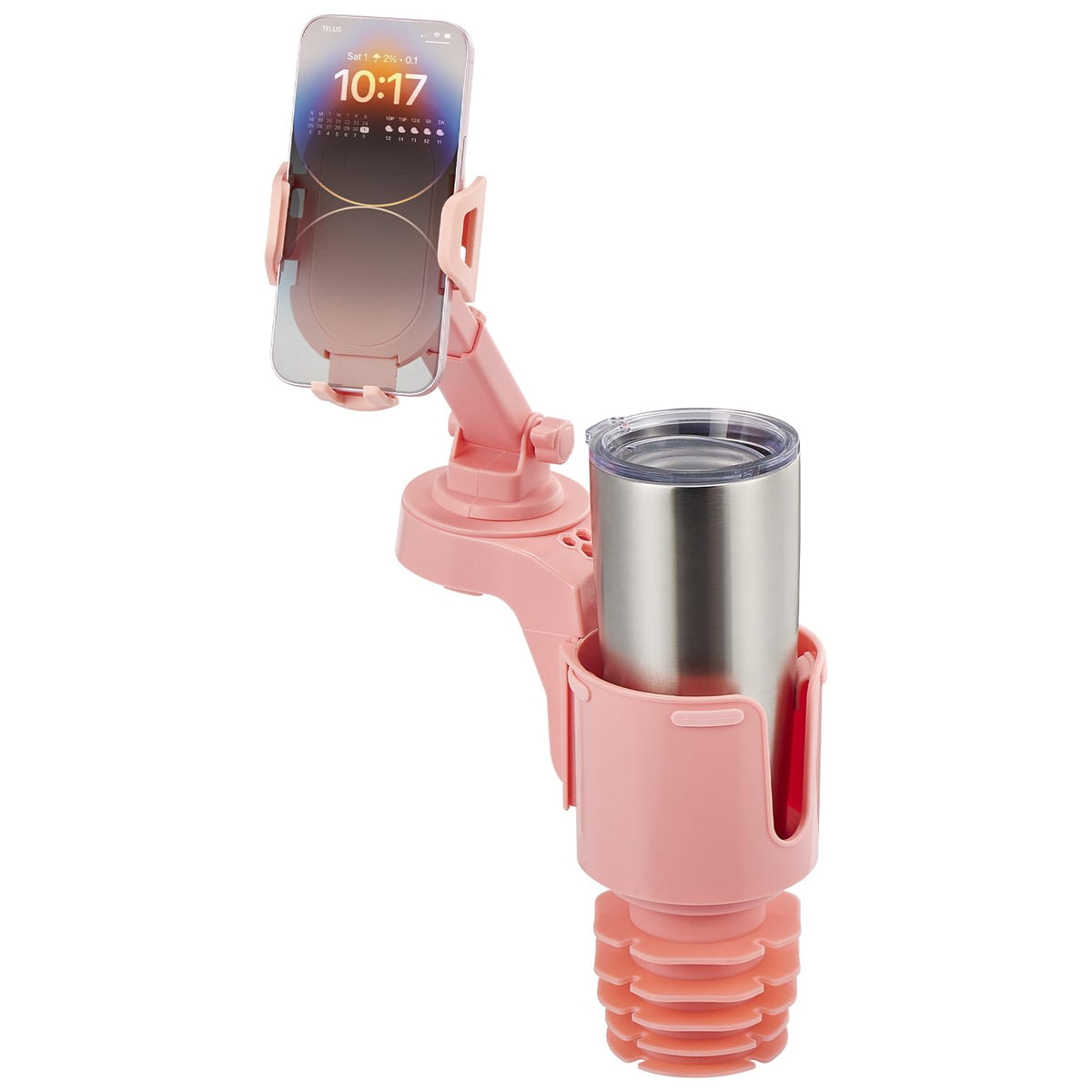 Cup Holder Phone Mount for Car (pink)