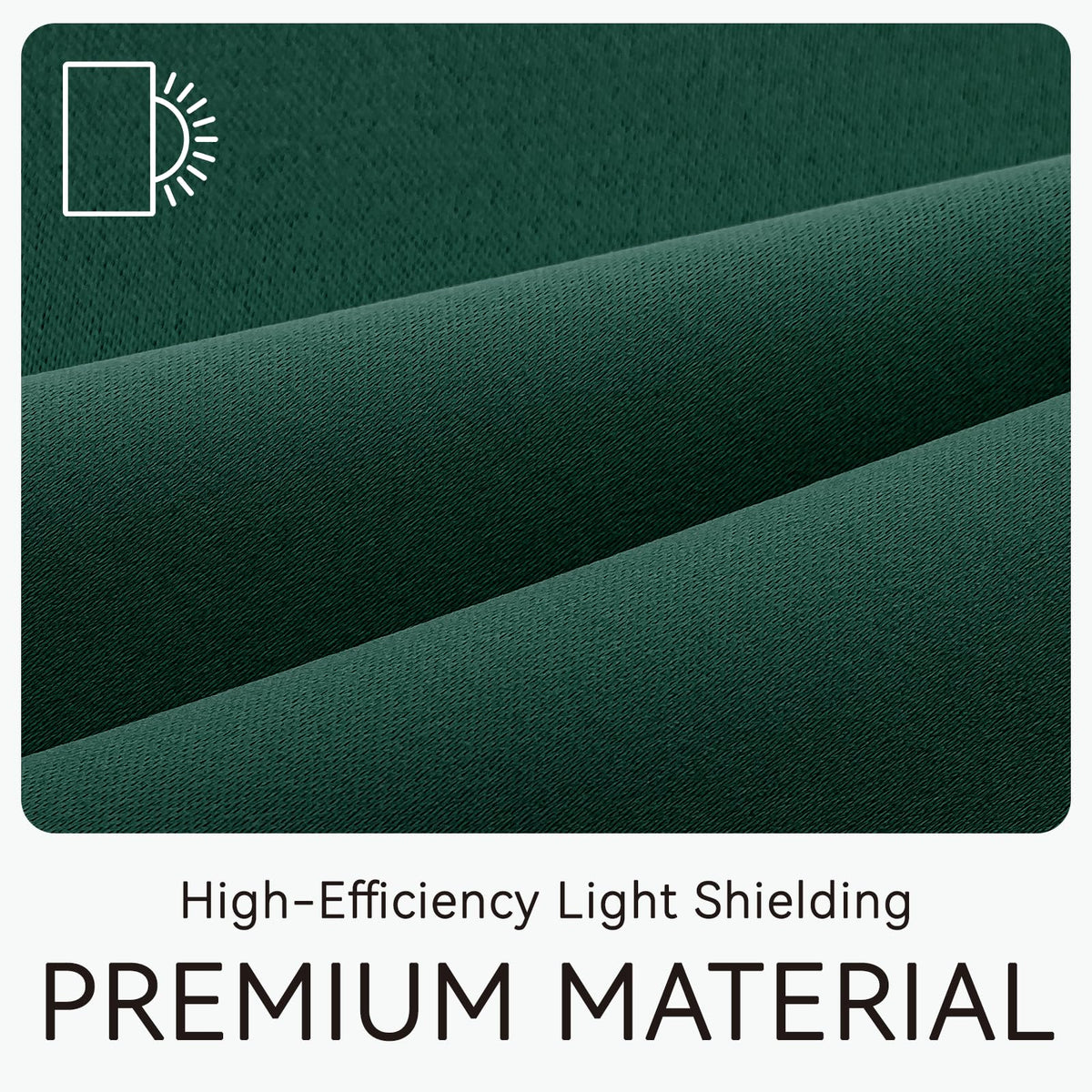 Adhesive Curtains for Window (Dark Green / 59"W x 84"L (Pack of 1))