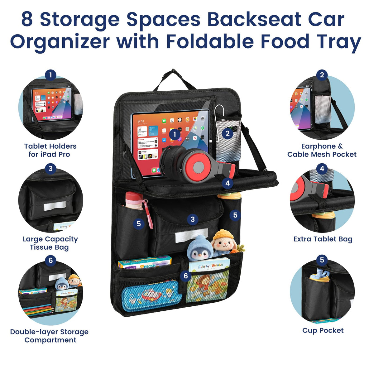 Car Organizer Back Seat (1 Pack)