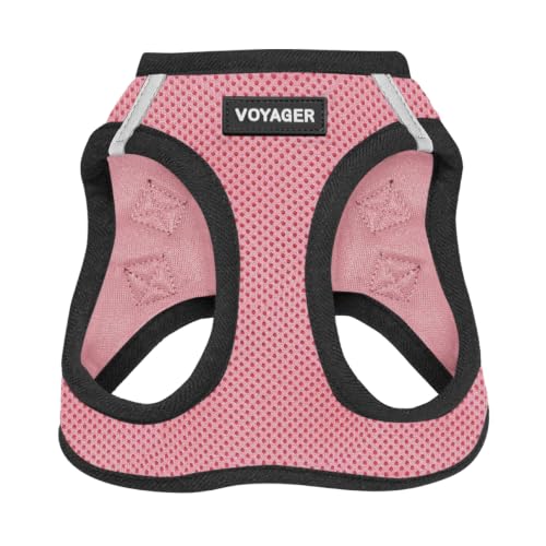 Voyager Step in Air Dog Vest Harness (Pink/Black Trim / XXS (Chest: 12 - 13.5"))
