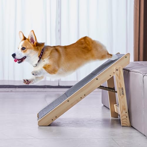 SKYSHALO Wooden Pet Steps (Natural / 3-Step Foldable)