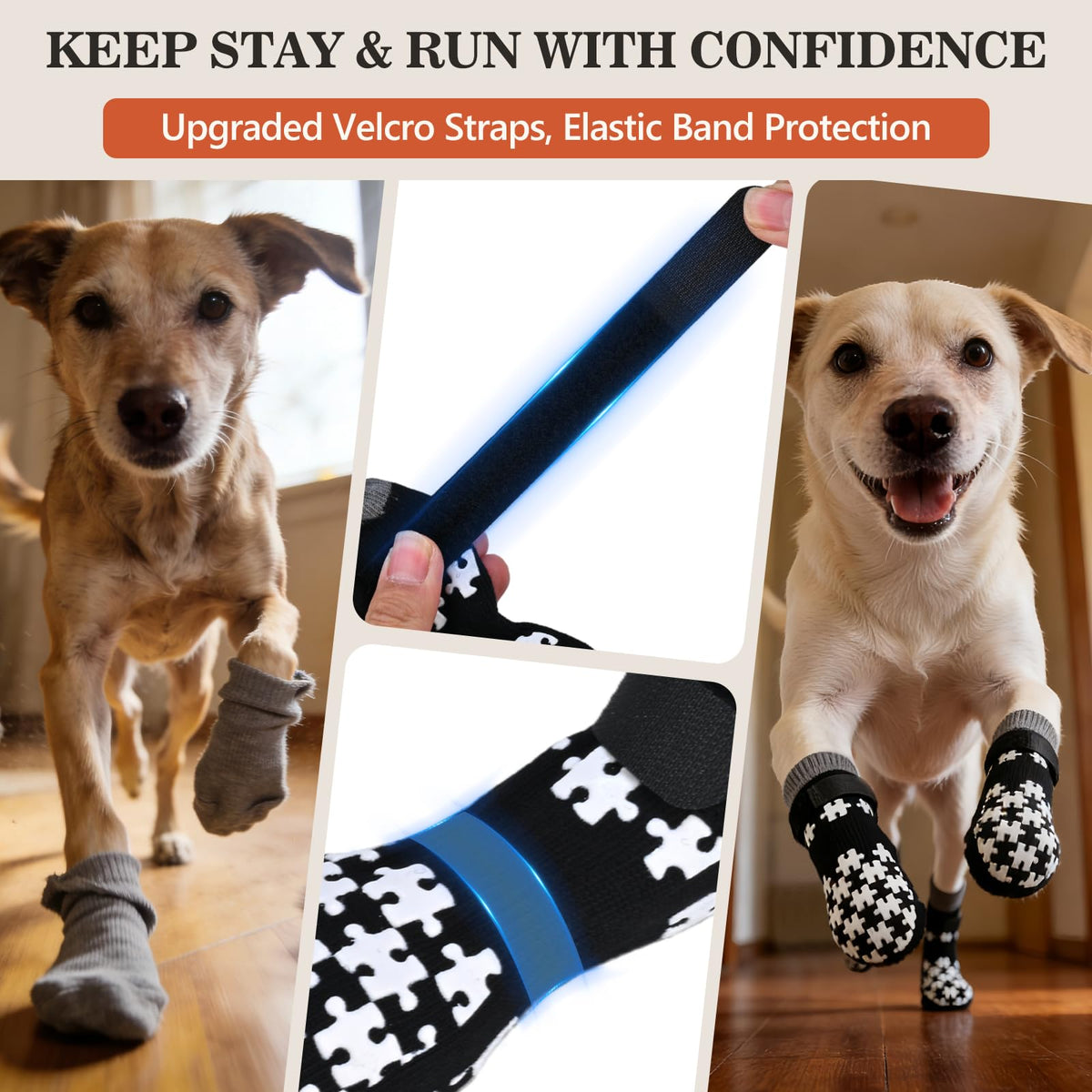 Booties for Dogs Paws (S(Pack of 4))