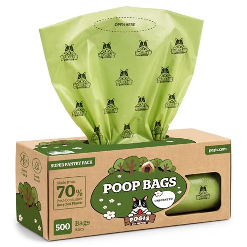 Pogi's Large Dog Poop Bags (1 Count (Pack of 500) / Unscented)