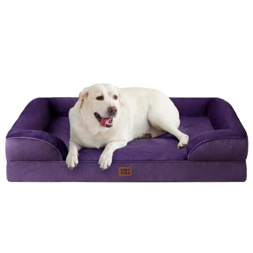 Orthopedic XXL Dog Bed (Purple / 46.0"l X 35.0"w X 7.5"th)