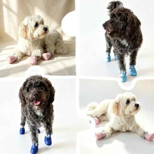 Breathable Dog Shoes Non (Pink / Medium)