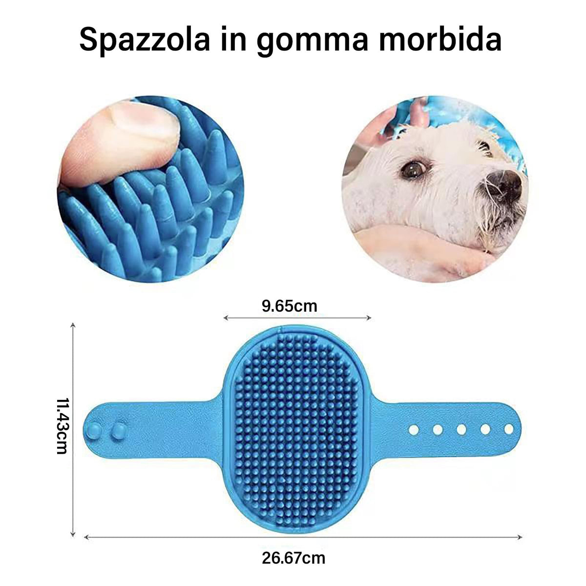 Large Breed Dog Paw Cleaner (Large / Blue)