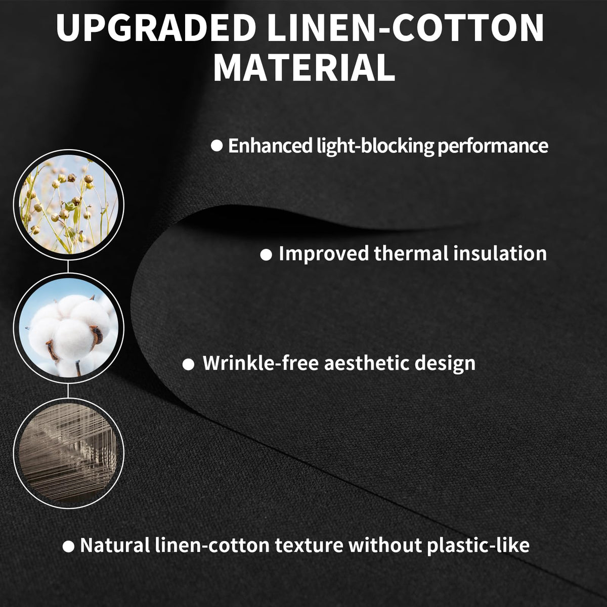 Blackout Window Cover (Black / 57"W x 39"L (Pack of 1))