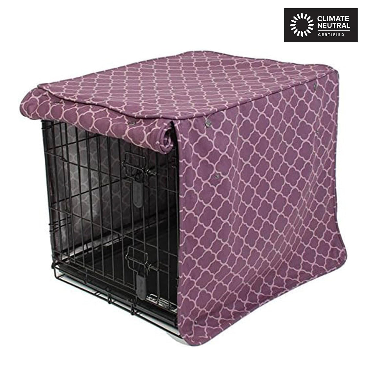 Purple Dog Crate Cover (Royals / 48.0"L x 30.0"W x 33.0"H)