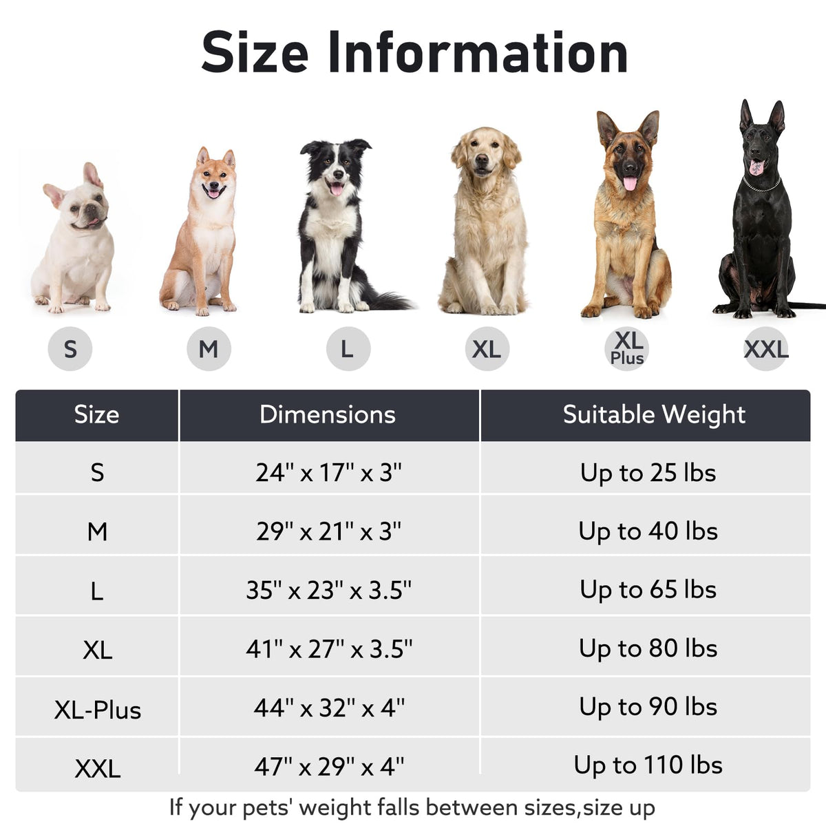 Washable Dog Bed Medium Size Dogs (Dark Brown / 29.0"l x 21.0"w x 3"th)