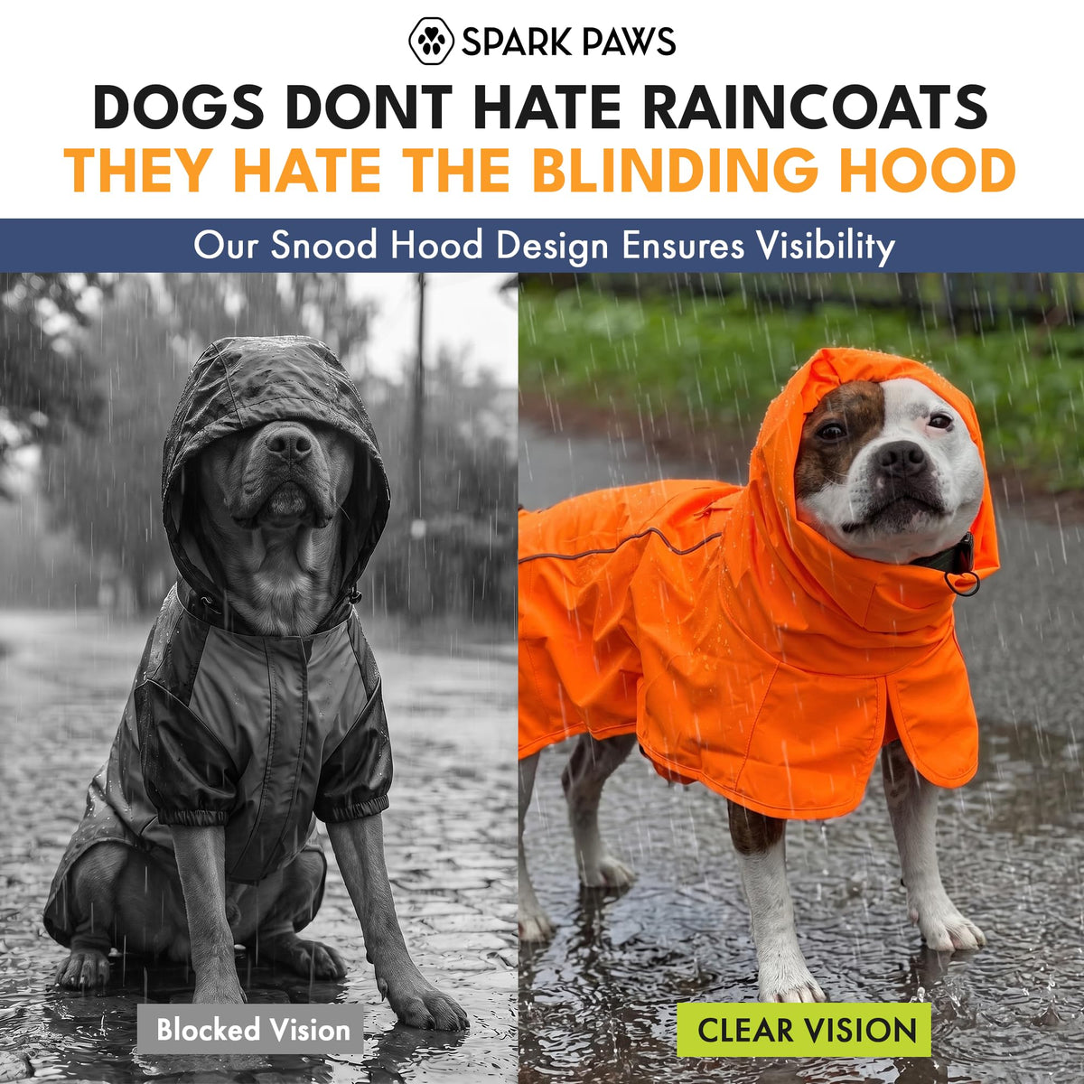 Dog Raincoat Waterproof Rain Jacket w (Orange / 4XL)