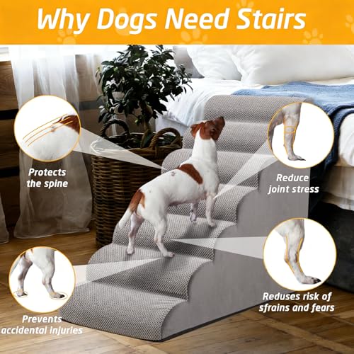 35" H Dog Stairs for Small and Medium Dogs 7