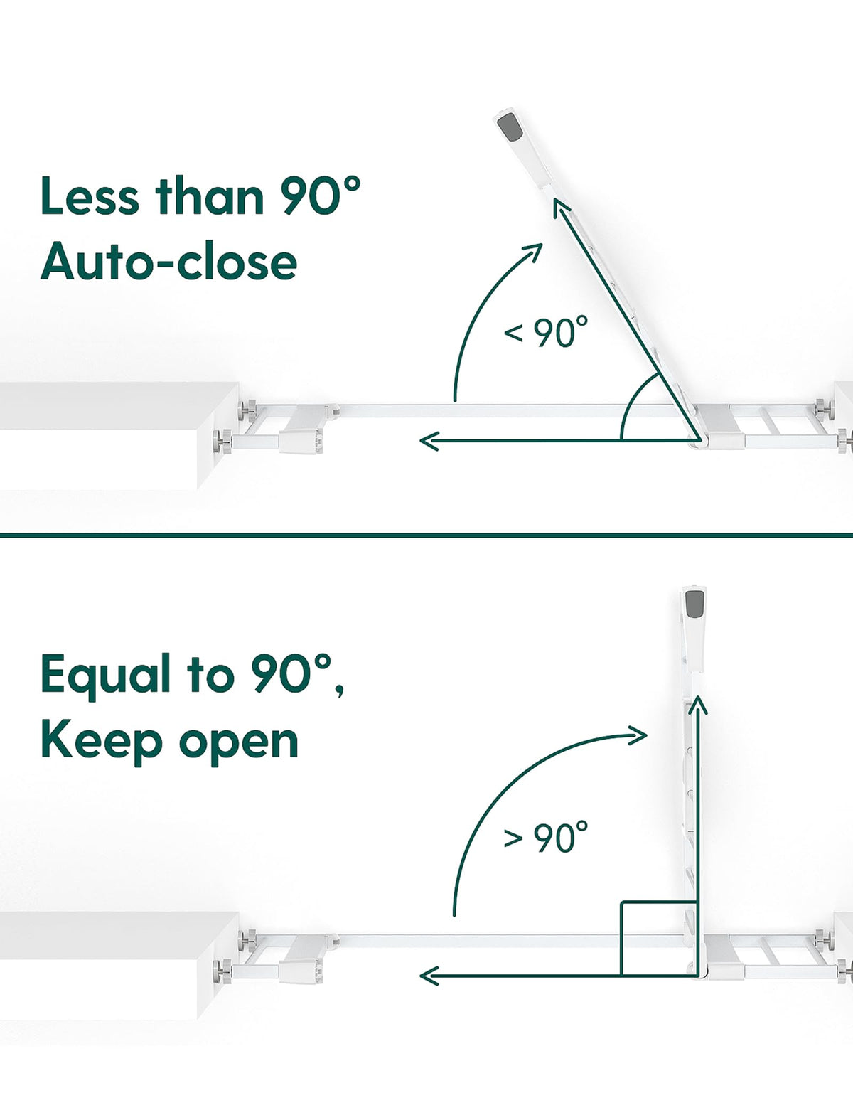 Extra Wide Dog Gate with Cat Door (White / 29-48" Wide, 30" Tall)