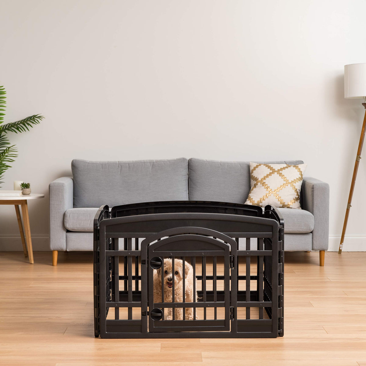 4 Panel Dog Playpen (4 Panel - 24" H / Black)