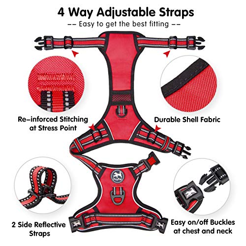 Dog Harness Large (L / Red)