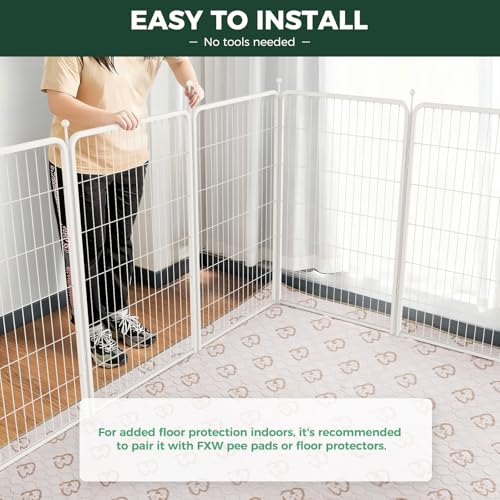 Rollick Dog Playpen (White / 45"H)