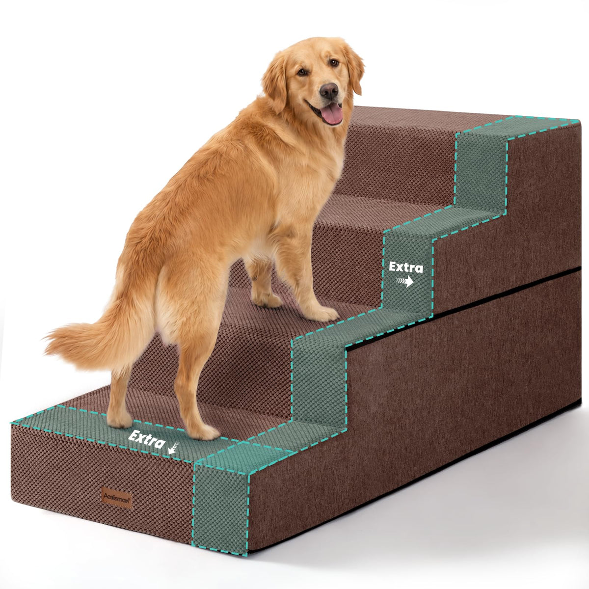 Dog Steps for Large Dogs 24" H (Brown / 4-Step 24" H)