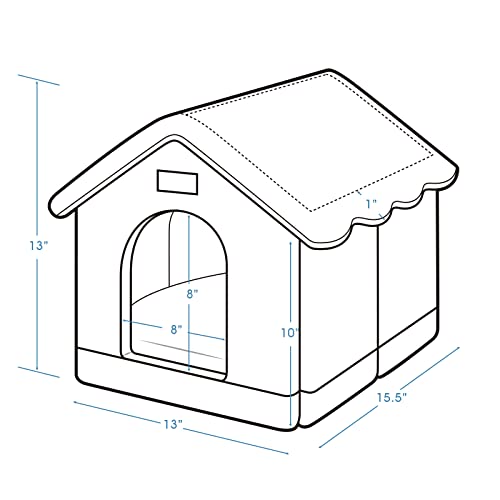 Dog House Indoor (Brown / S)