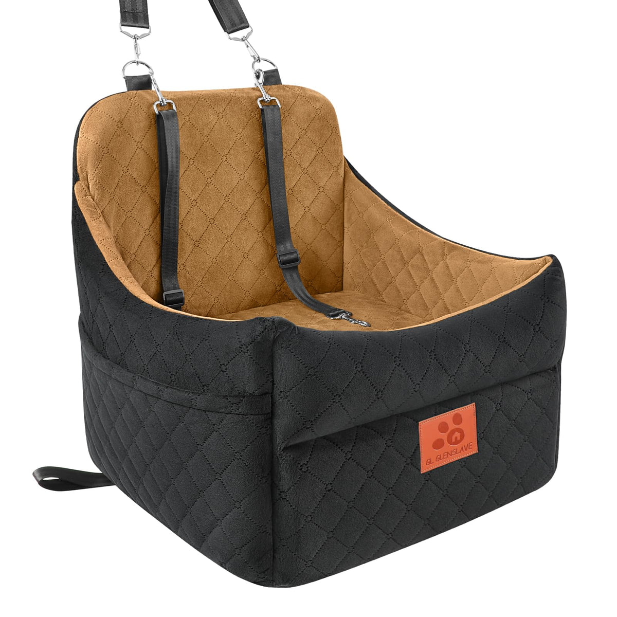 Dog Car Seat for Small (Black/Coffee)