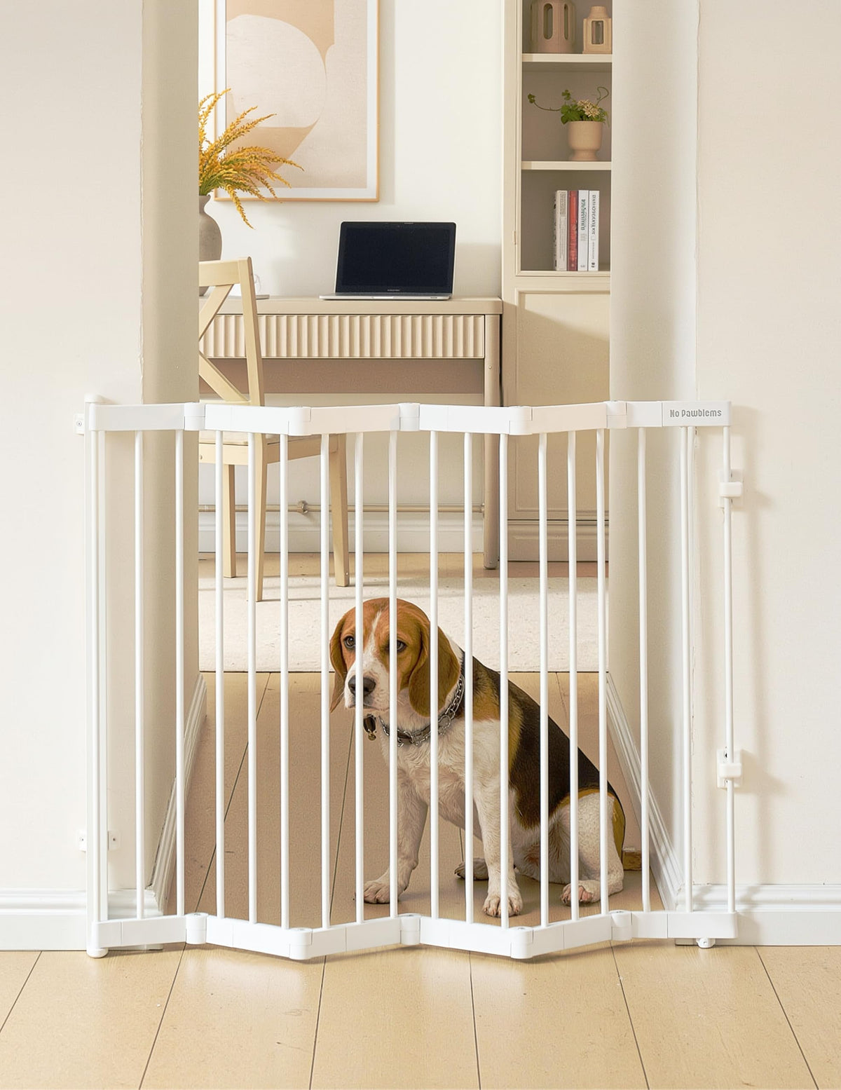 Retractable Safety Gate (White / 38" Wide, 30" Tall)