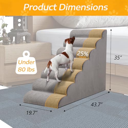 35" H Dog Stairs for Small and Medium Dogs 7