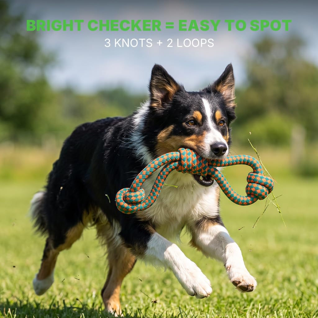 Dog Toys for Aggressive Chewers (Double Loop Tug)