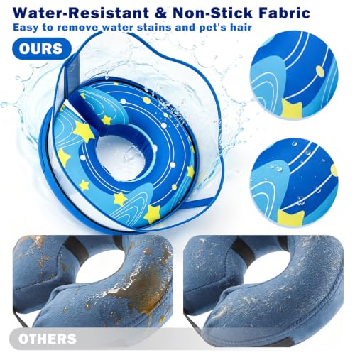 Raised Dog Collars for After Surgery (Blue / XL (Neck 15"-19"))