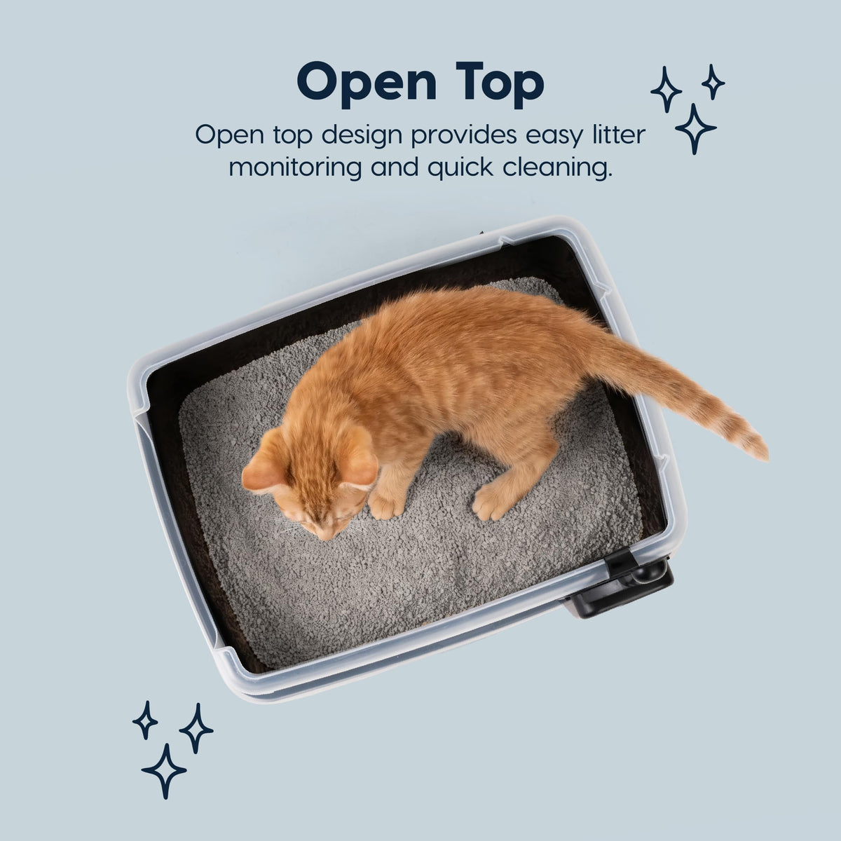 Cat Litter Box Small (Small / Black)