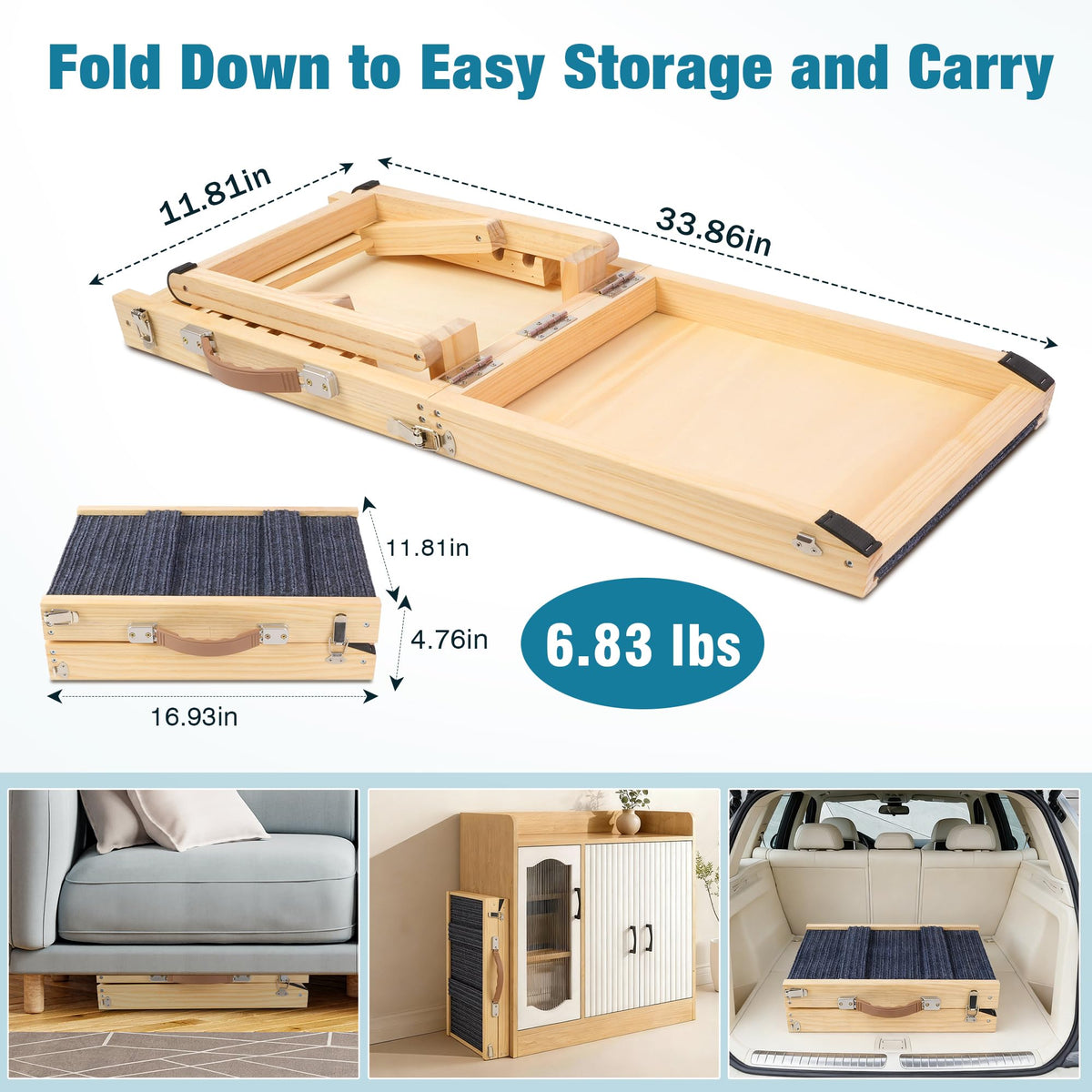 Dog Ramp for Bed (Medium)
