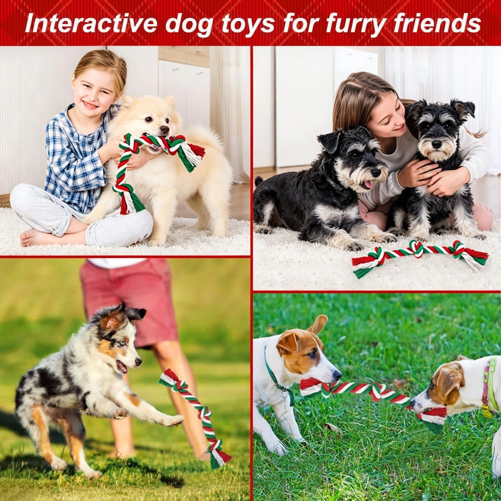 Dog Rope Toys 2 Pcs (Small / Christmas)