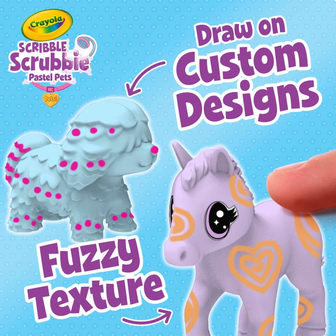 Scribble Scrubbie Pastel Pets (Small / Pastel Pets)