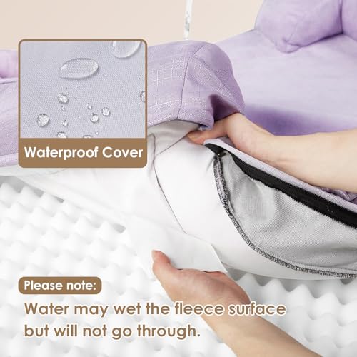 Orthopedic XXL Dog Bed (Lilac / 46.0"l X 35.0"w X 7.5"th)