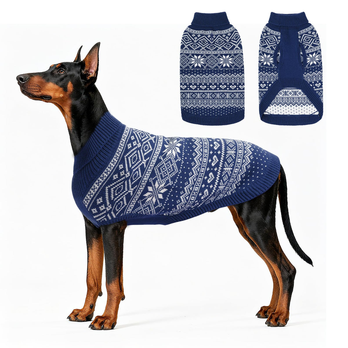 Dog Sweater Argyle (Blue / XX-Large)