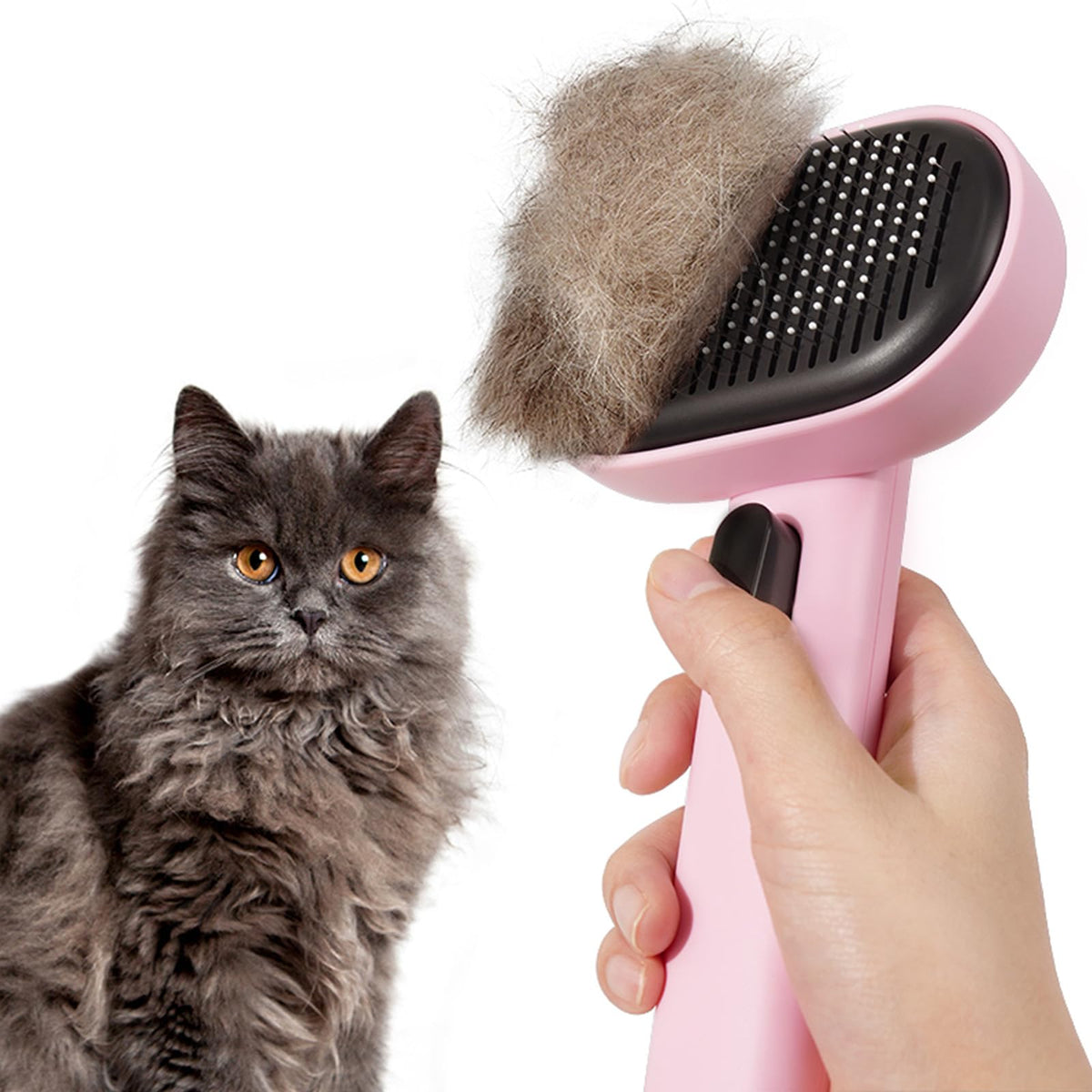 Cat Brushes for Indoor Cats (Pink)