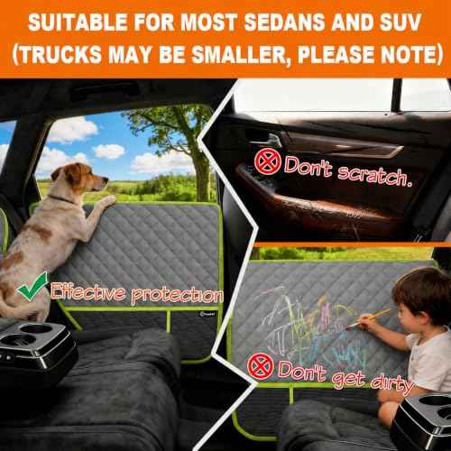 Dog Car Door Protector 2 Pack (gray / 2pcs)