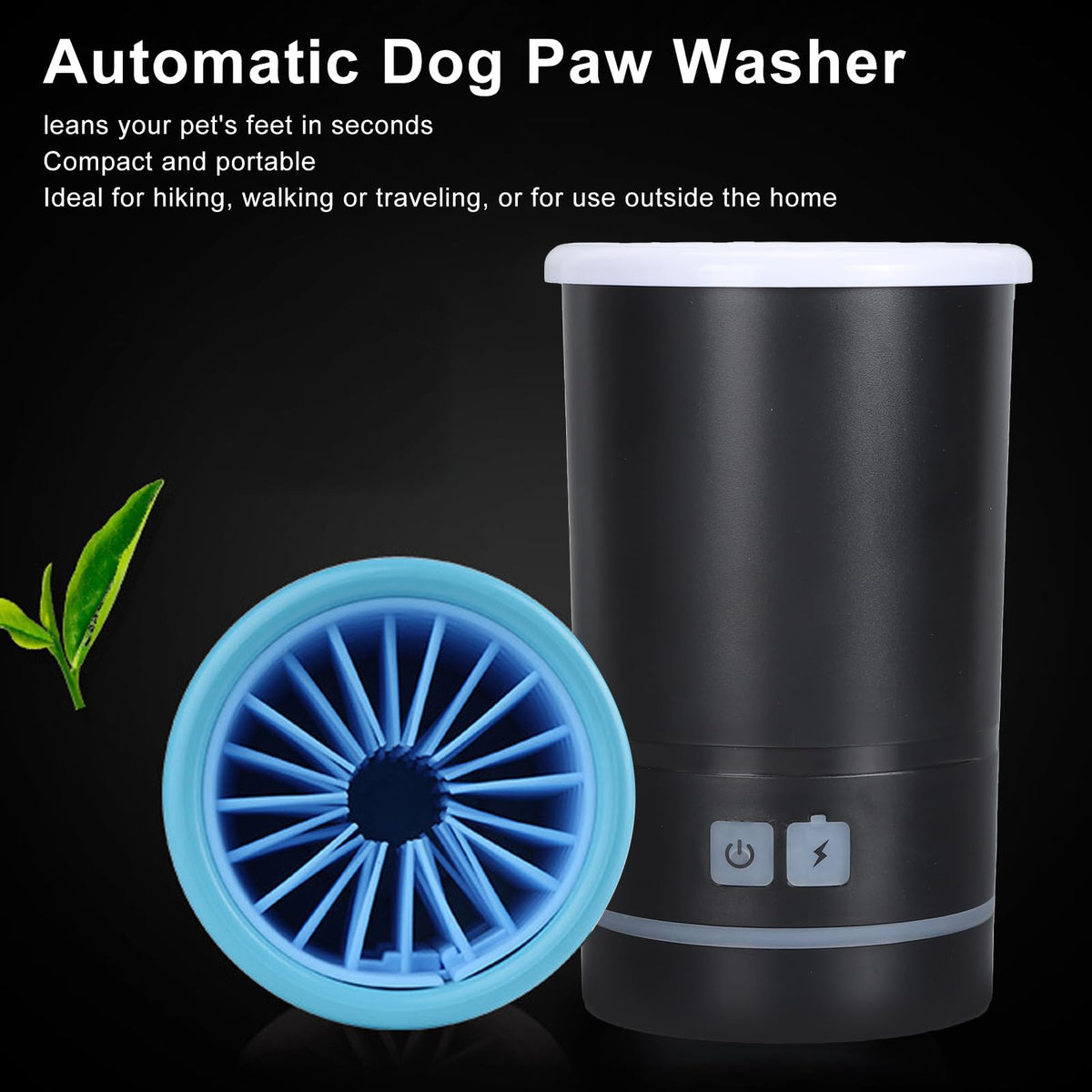 Automatic Dog Cleaner (L / Black White)