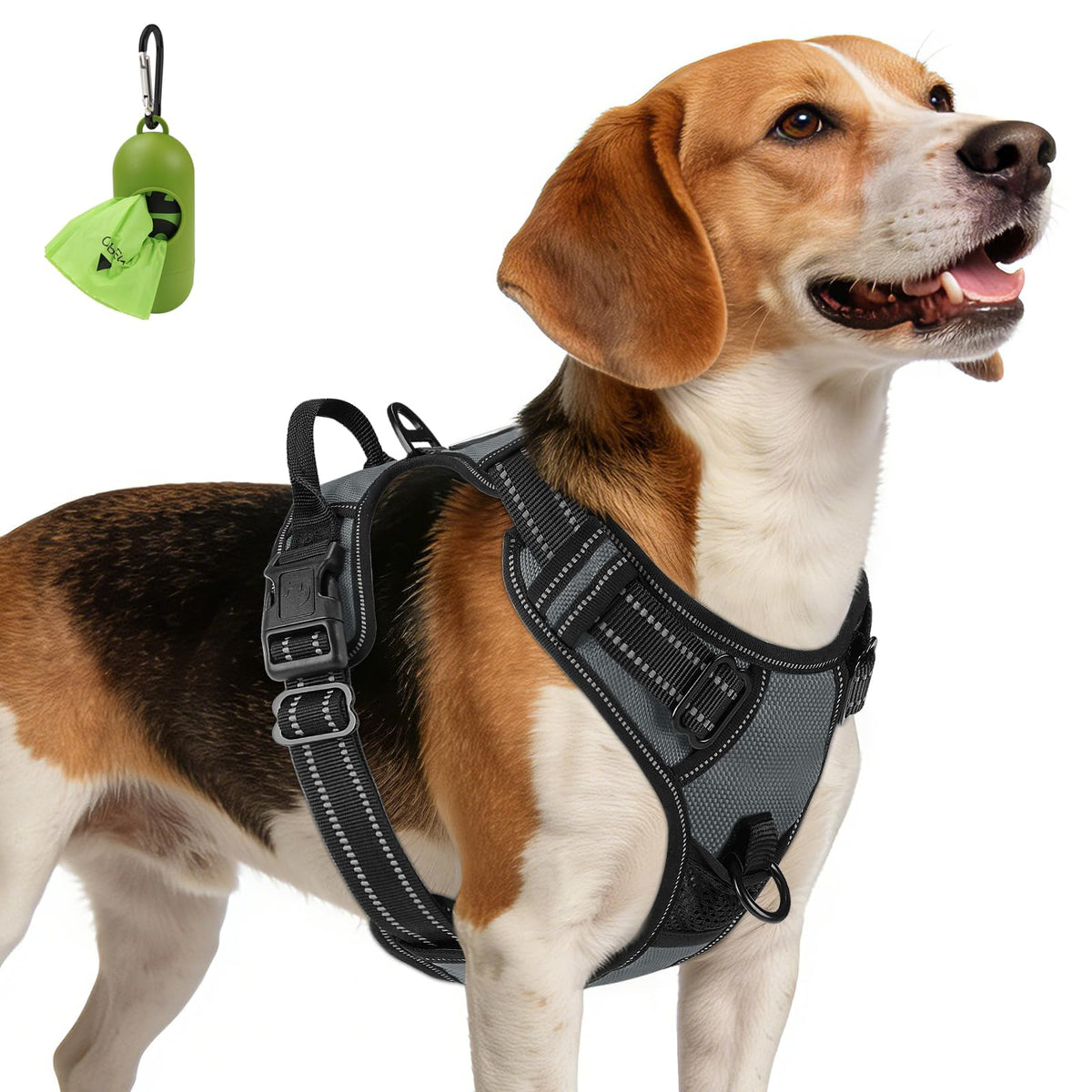 No Pull Dog Harness Medium Sized Dog (Medium / Gray)