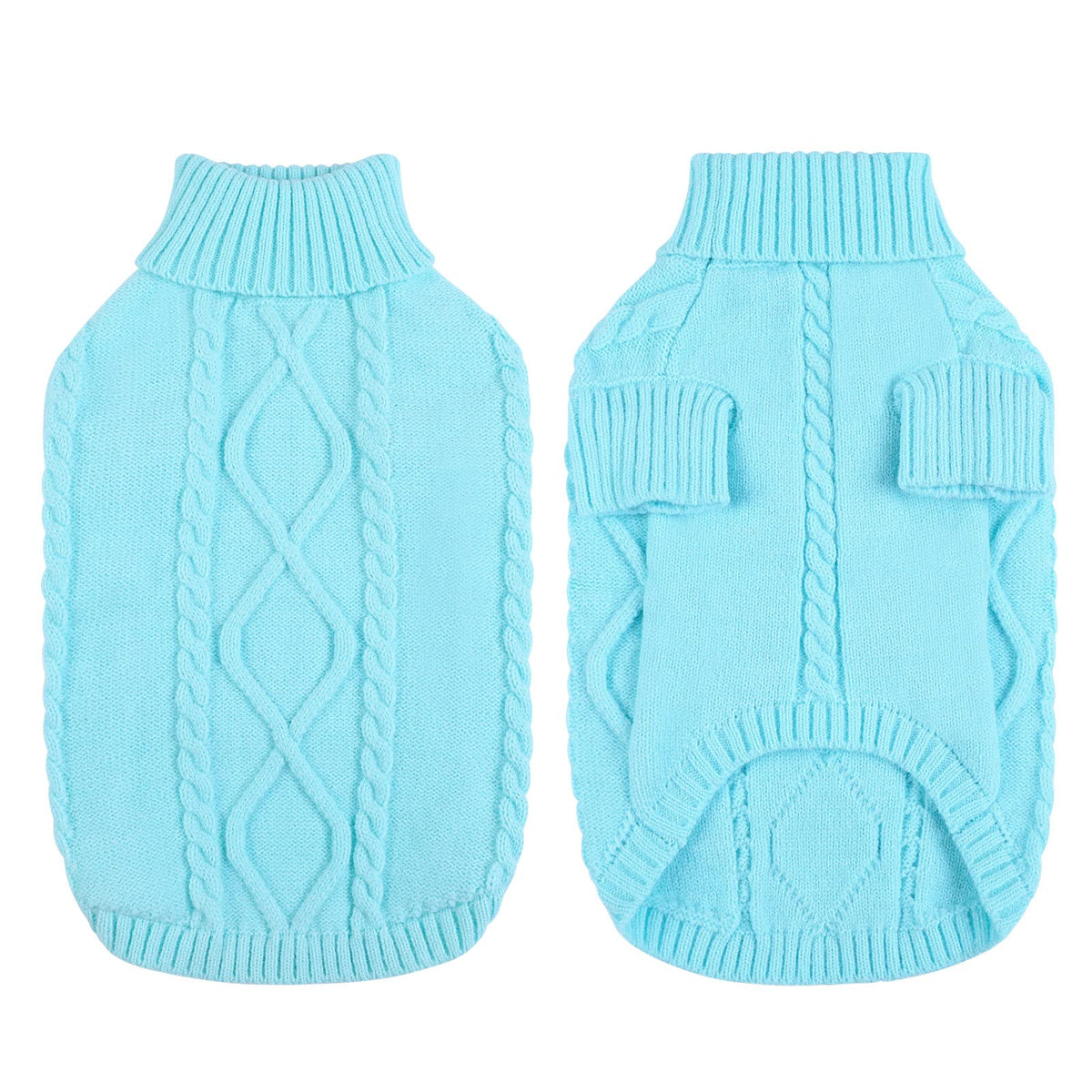 Small Dog Sweater for Small Dogs Boy (Small / Sky Blue)