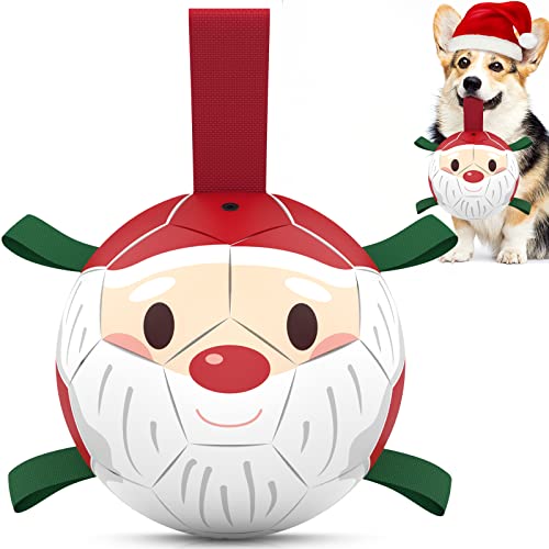 Christmas Dog Balls with Straps (Christmas 1 / 6 Inch)