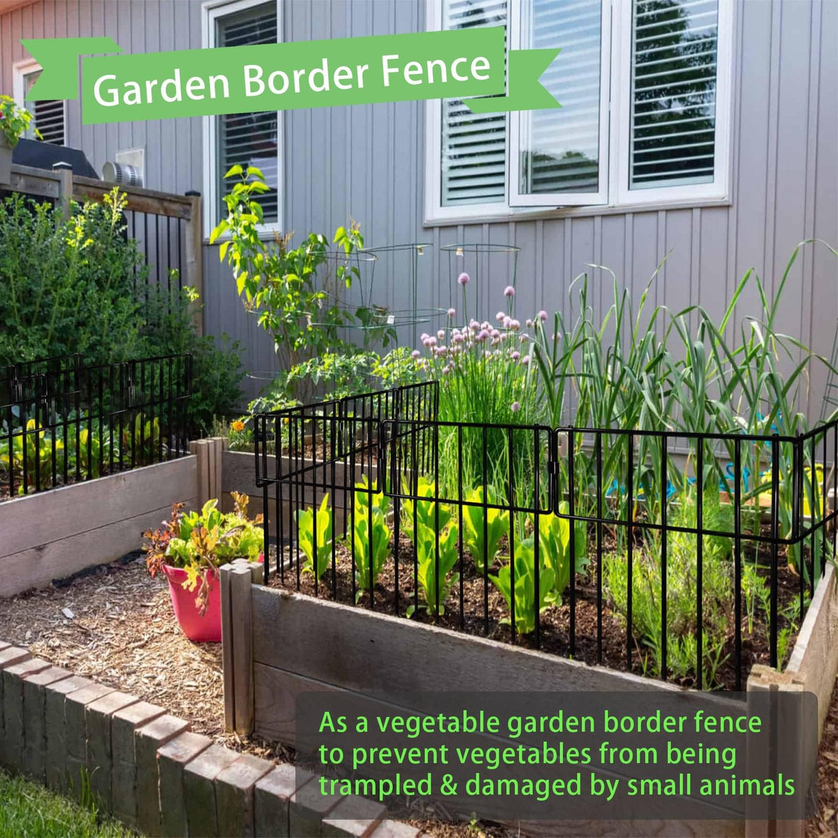 Animal Barrier Fence (Black / 26 Pack,26Ft)