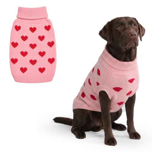 Knit Dog Sweater (Hearts / 3XL)