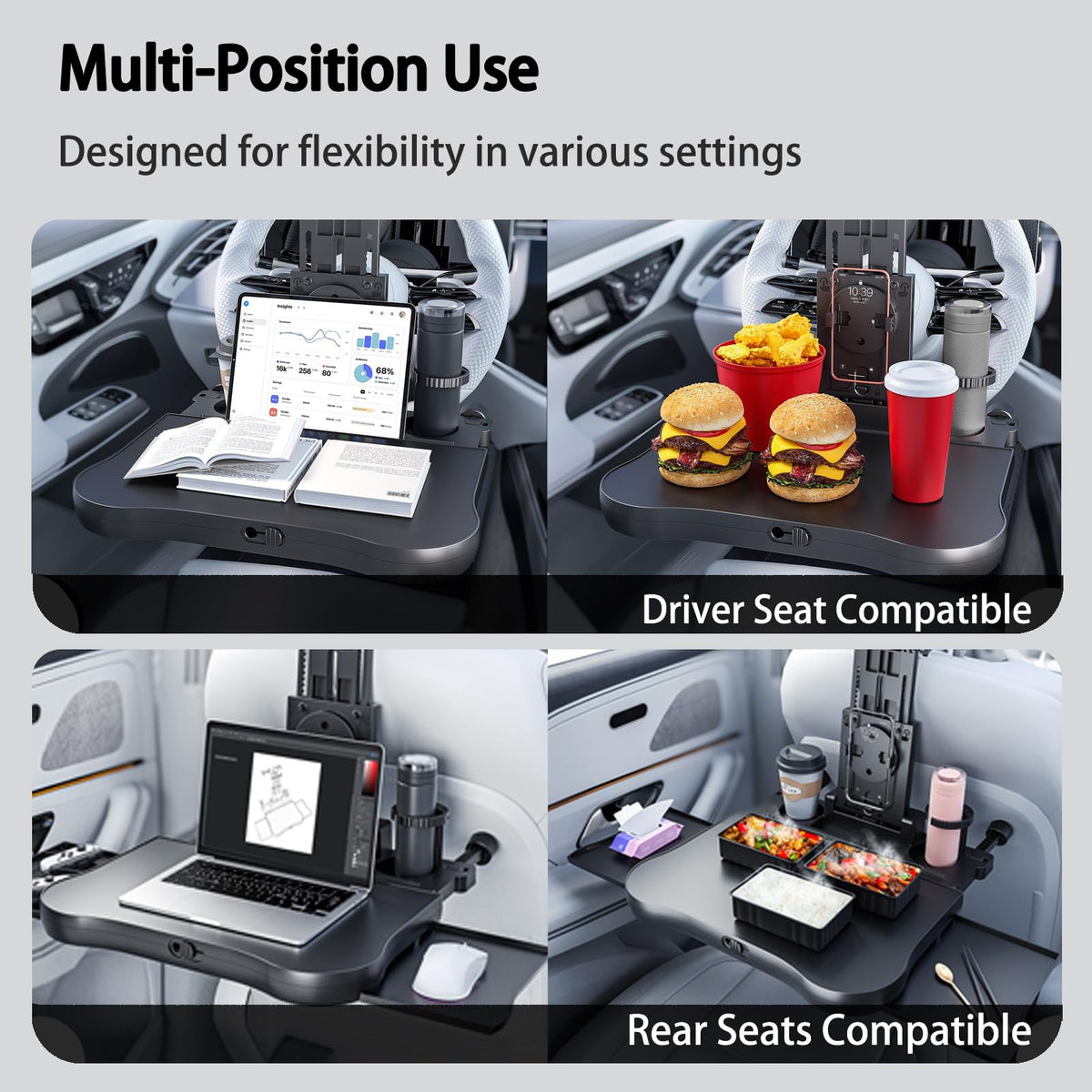 Large Foldable Backseat Tray Table (Backseat Tray)