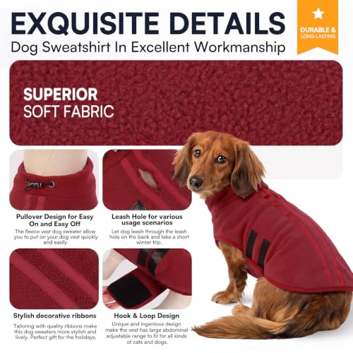 Dog Sweaters for Medium Dogs (Burgundy / Medium)